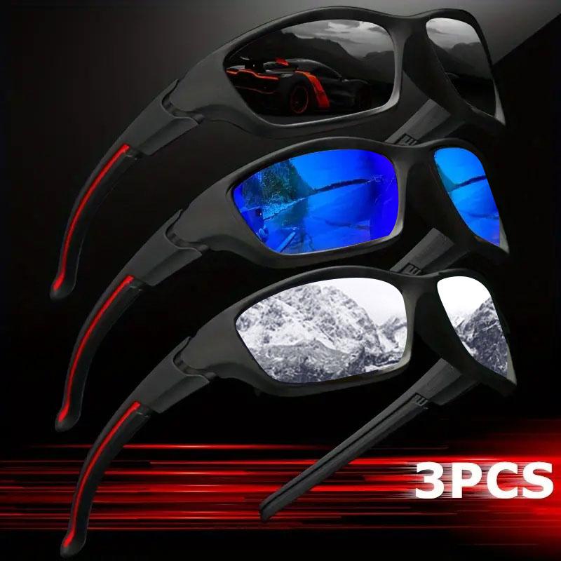 3pcs Advanced Cool Fantasy Polarized Surround Fashion Glasses,Men's and Women's Outdoor Sports,Cycling,Fishing,Hiking,Golf