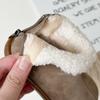 Girls boots Winter children's short boots Frosted leather boots Fashion velvet baby boots Two cotton boots