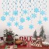 Pack of 8 Christmas Snowflake Swirls Hanging Decoration Hanging Swirls Snowflake Christmas Decoration Set for Holiday