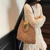 Handwoven Crochet Boho Tote Bag for Women Summer Beach Travel Casual Use