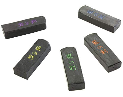 Colored Ink "Wind Colors" 5-Color Set by Suzuka Ink, Shinseido