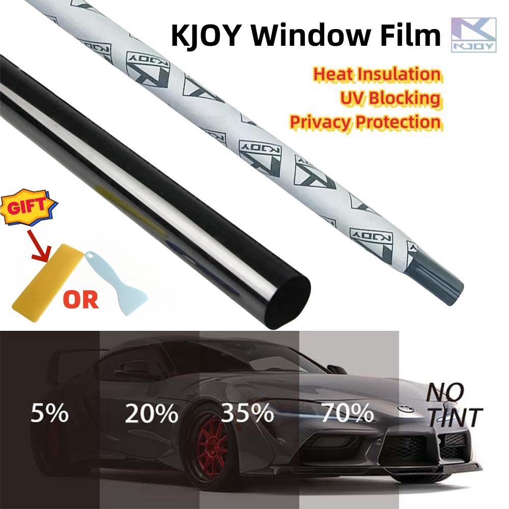 

2MIL 3Mx50cm VLT black car window foil window film household window glass solar UV protection sticker film pearl cotton box PAC 1Percent