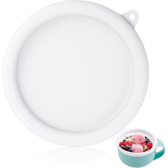 Silicone Lid for Dash My Mug Ice Cream Maker, 5.9in BPA-Free Ice Cream Maker Lid Replacement Reble Bowl Covers Storage Lid Ice Cream Maker