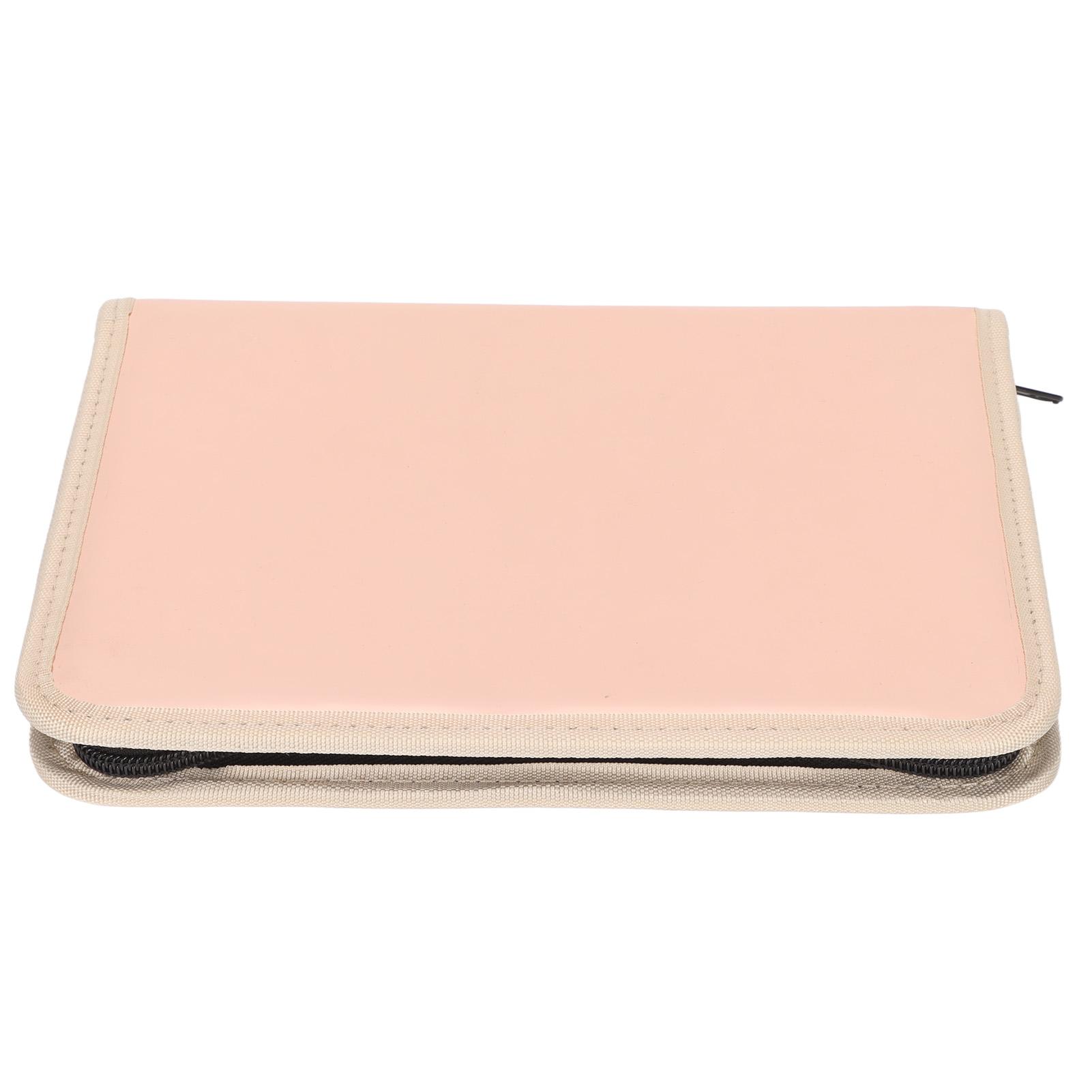 

Сумка для хранения насадок для ногтей, большая вместимость, портативная сумка для насадок для маникюра, розовое золото