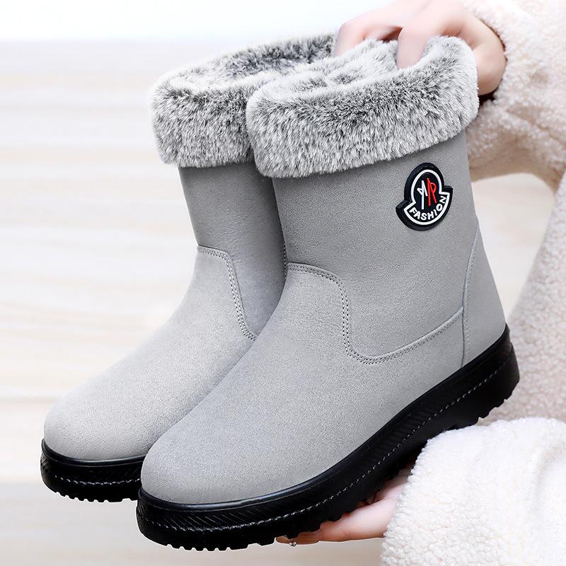 Shoes Women's Shoes Polyurethane New Cotton Shoes Piled Thickened Snow Boots Boots Cold-proof and Warm Boots