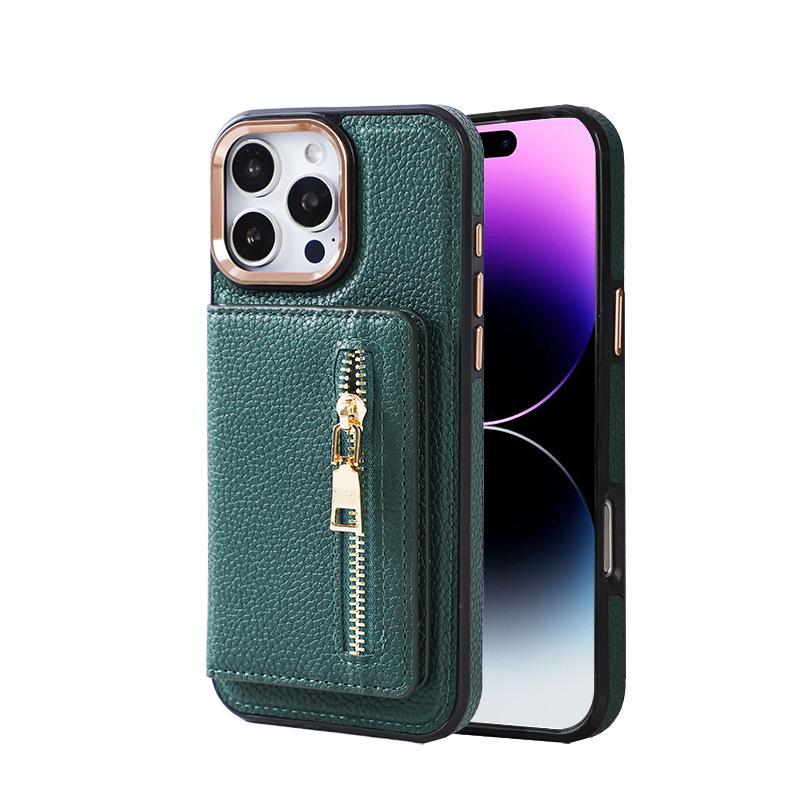 iPhone17AIR Magsafe Magnetic Two-in-One Zipper Case with Metal Camera Frame and Buttons