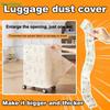 Universal Full-Cover Disposable Non-Woven Luggage Dust Cover - Travel Suitcase Storage Protector for Rainproof Protection