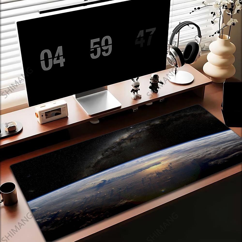 Maus Teppich Mauspads Gamer Galaxie Tastaturmatte Pads Gaming Schreibtischschutz Laptops Großes Mauspads Cartoon XXL Schreibtischmatten Matten Niedlich