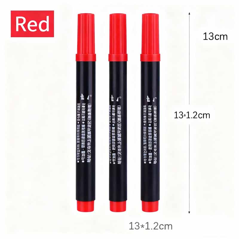 2mm Bold Tip Oil-Based Quick-Dry Waterproof Oil-Proof Permanent Marker for Plastic Metal & Wood Shipping Packaging & Coding