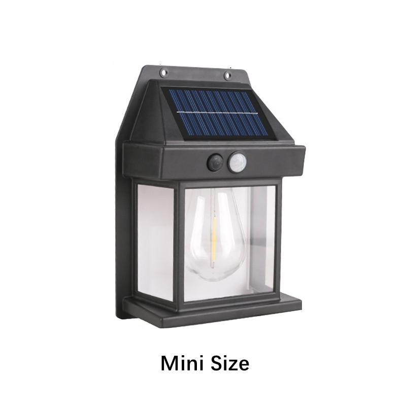 Outdoor Solar Wall Lamp Waterproof Tungsten Filament Lamp Induction Lamp Household Garden Wall Light Villa Lighting Night Light