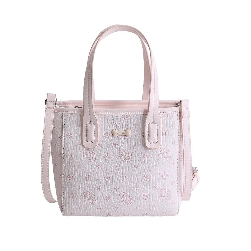 Small Niche High-value Retro Fashion Personality Simple Printed Bucket Bag Trendy Versatile Western Style Handbag Shoulder