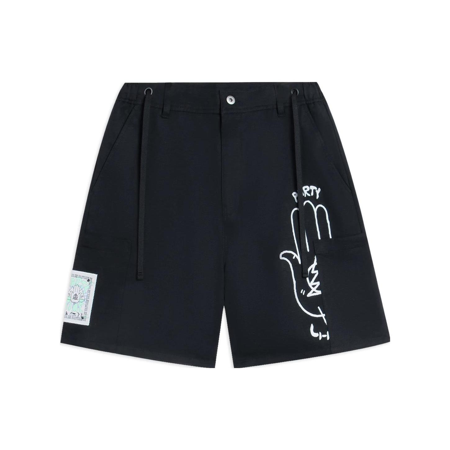Li Ning Casual Shorts Men s Black Moderate AKSSA81-1 XS