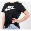 Nike Sportswear Essential Classic Logo Short Sleeve T-Shirt Women Tops Black BV6170-010