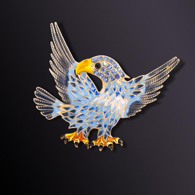 Fashionable Exaggerated Animal Eagle Versatile Brooch