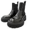 Great Boots TRACTOR BOOTIE Side Gore Black Leather Women Used