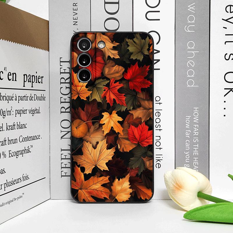 Hand-Painted Autumn Maple Leaf Phone Case for Motorola Moto Edge 50 Fusion 40 30 Neo G34 E14 G75 G85 G54 Pro 5G Soft Cover Art