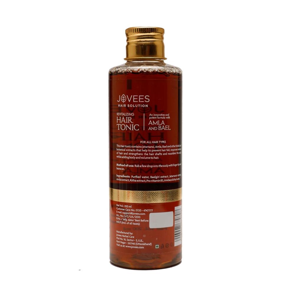 Jovees Amla Bael Hair Tonic 100ml For Hair Fall Control Strengthening Nourishing Scalp Care Non Greasy Formula Adds Volume For All Hair Types