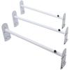 Rack de Teto para Furgão, Racks de Teto de Aço Liga com 3 Barras, Rack de Teto para Calha de Chuva com Capacidade de 340 kg, Comprimento Ajustável de 40,2" a 74,8", Rack de Escada para Furgão