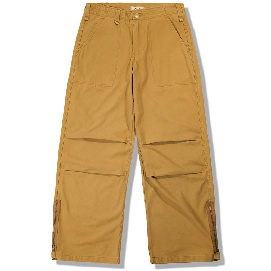 GUBIN Vintage Pintuck Cotton Pants - Sand