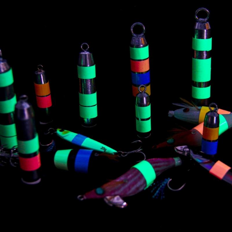 Self Adhesive Fishing Rod Luminous Tape Waterproof Fluorescent Tape Safety Warning Stickers Night Fishing Tool Cuttable