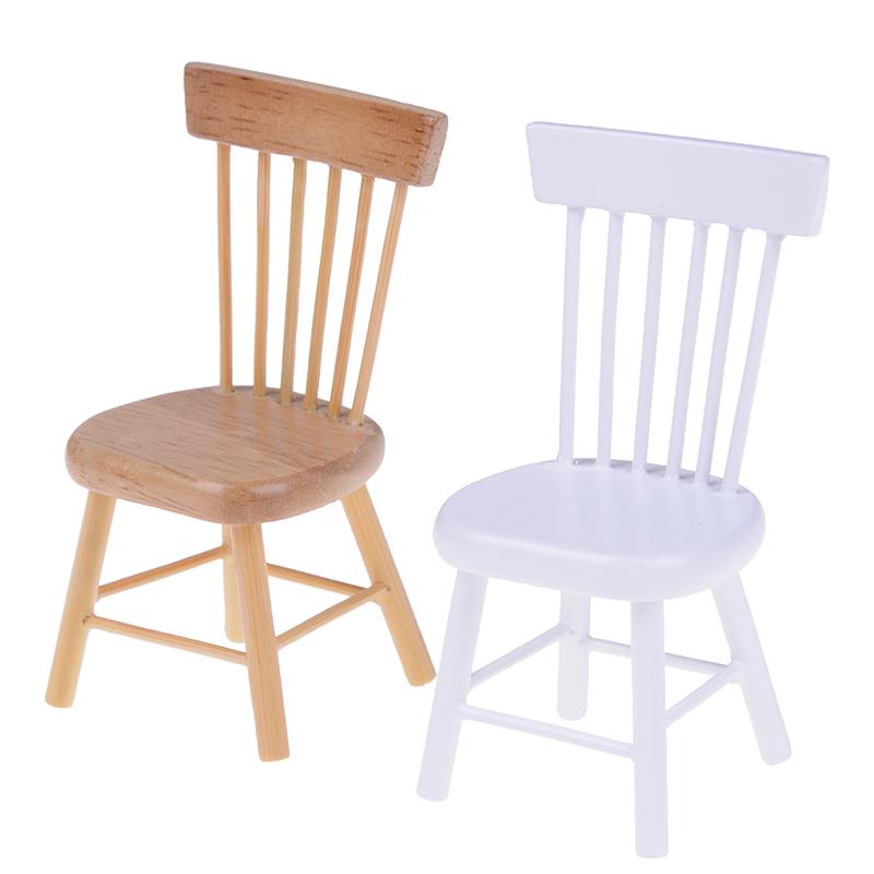 1:12 Dollhouse Miniature Dining Furniture Wooden Chair