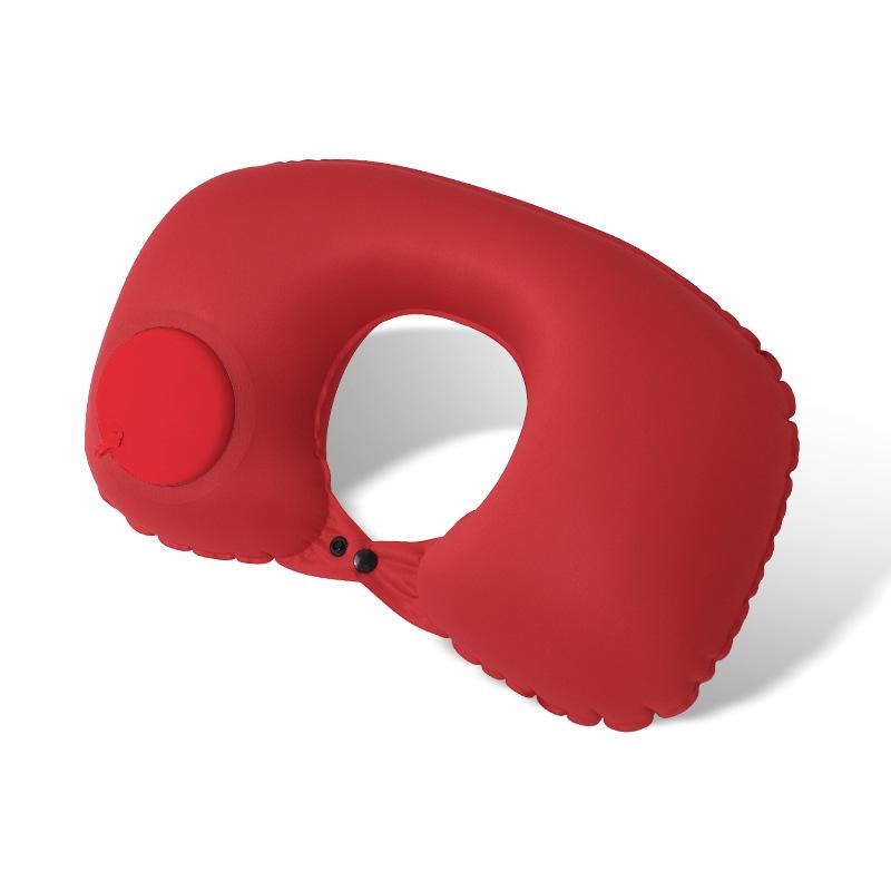 Custom Inflatable U-Shaped Travel Neck Pillow for Car & Airplane