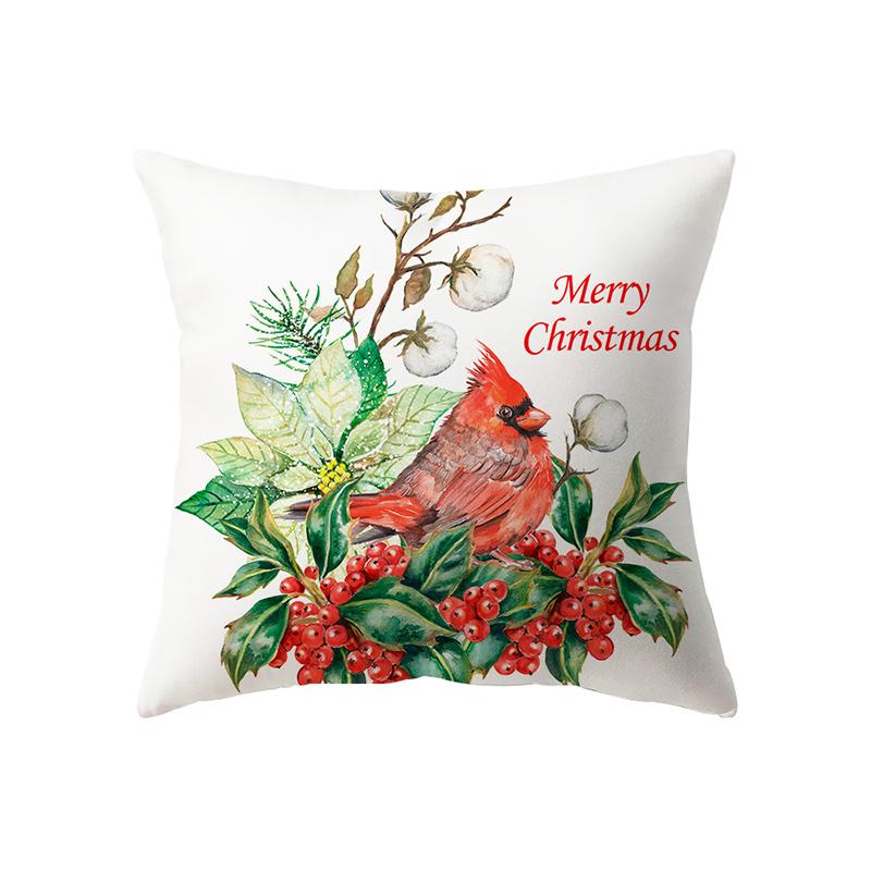 Christmas Theme Christmas Tree Decoration Pattern Cushion Cover Home Living Room Sofa Decoration Pillow Pillow Cover