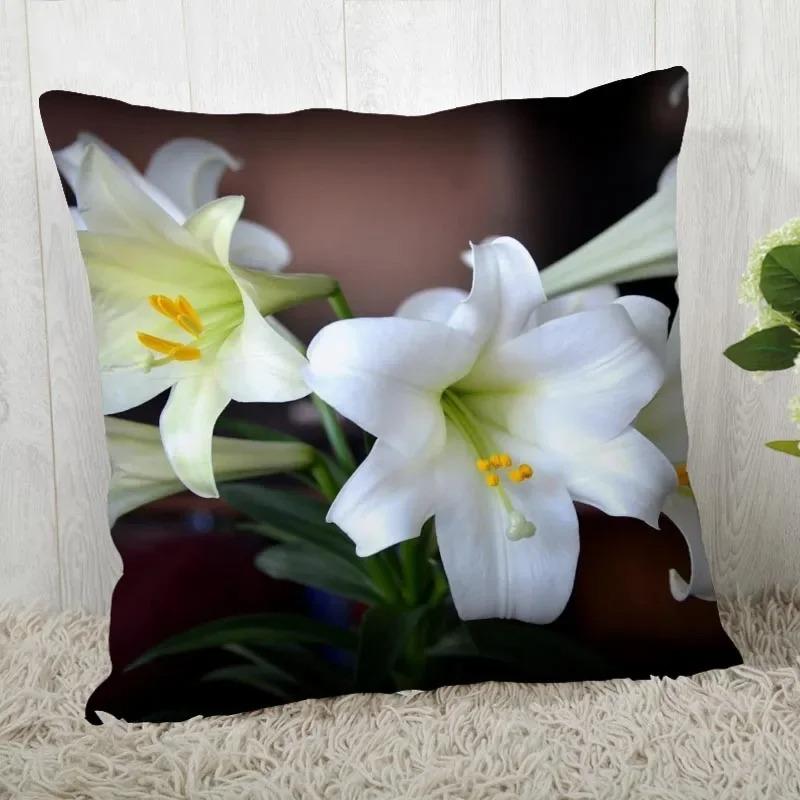 

Наволочка для домашнего декора с цветочным принтом, наволочка для гостиной, дивана, декоративная наволочка для спальни, 45x45 см 40x40cm
