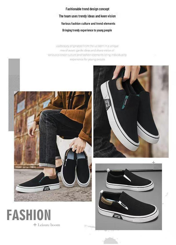 2026 Men's Summer Soft Sole Breathable Canvas Slip-On Shoes