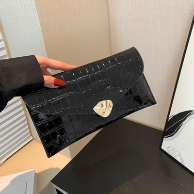 Niche Design High-texture Bag Women's Versatile Crocodile Pattern Clutch Bag Fashionable Dancing Women's Envelope Bag