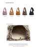 Vintage Leopard Print Plush Crossbody Bag - Women's Autumn/Winter Fashion with Unique Single Compartment Design.