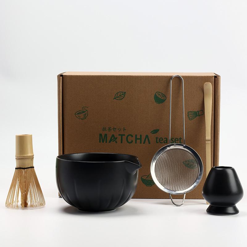 5pcs/set Japanese Matcha Set Vintage Bamboo Matcha Brush Exquisite Matcha Bowl Tea Tools Accessories Ceremony Great Gifts Box