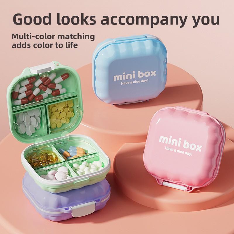 Portable Mini Pill Dispenser for Home Use, Three Meals A Day