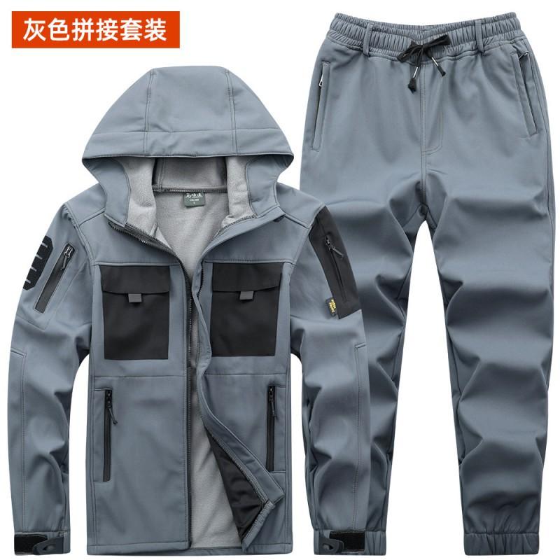 

Assault Suit Men Women s Velvet Overalls Waterproof Thickened Wear-resistant Warm Working Clothes Hiking Outdoor 190 Suggestion 180-200 kg
