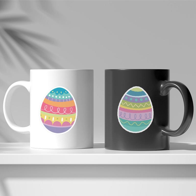 50PCS Cute Easter Stickers, Waterproof Bunny Egg Decals for Party Gifts, Phone Laptop Water Bottle Decor, Festival DIY Crafts