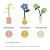 Memo Holder Acrylic Flower Card Holder Flower Shaped Flower Desk Paper Clip  Postcard Holder
