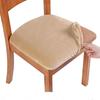 Silver Fox Velvet Buckle Chair Pad, Stretchable Velvet Seat Cover with Snap Closure