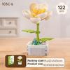 Cartoon Flower Building Blocks, Children's Educational Toys, Birthday Gifts for Boys and Girls, Camellia and Sunflower Model