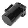 Universal Oil Catch Can Kit 300ML Reservoir Tank Engine Black Polish Baffled Aluminum Alloy