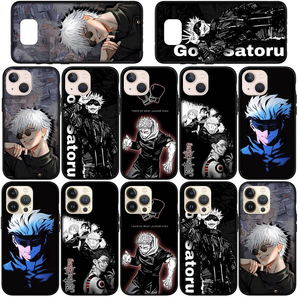 Handyhülle für Samsung Galaxy S25 S23 S22 S24 Ultra FE A05 A06 A15 A16 A36 A37 A35 A54 A55 A56 A57 A25 A26 A53 Comics Gojo Satoru Jujutsu Kaisen Cover