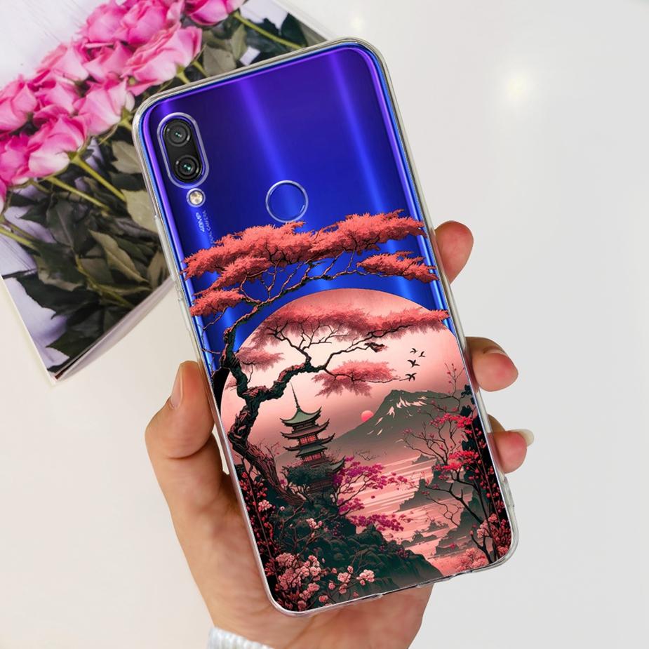 For Xiaomi Redmi Note 7 Pro Case Redmi7 Cute Panda Painted Cover Clear Silicone Soft TPU Phone Case For Redmi 7 Note7 Pro Bumper