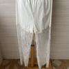 Leggings Hanfu Corti 7/10 da Donna in Pizzo e Pile - Strato Interno Caldo Stagionale Anti-esposizione