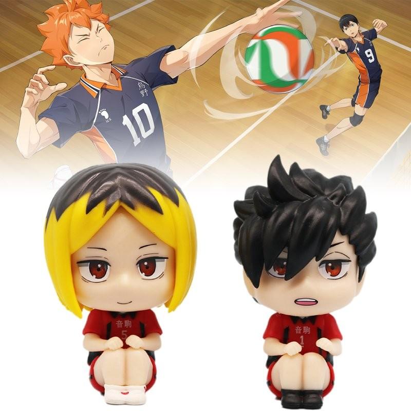 Stylish Pvc Desk Decoration Of Lk Black Tail Iron And Lk Gnawing Claw Volleyball Anime Figures