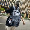 Letter Unisex Graffiti Backpack With Multiple Pockets For School And Campus