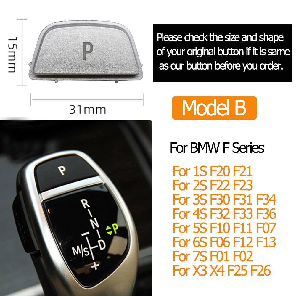 Car Gear Shift Lever Auto Parking Switch Letter P Button Cover For BMW F M Series F30 F34 F36 F10 F11 F01 F02 F06 F25 F26