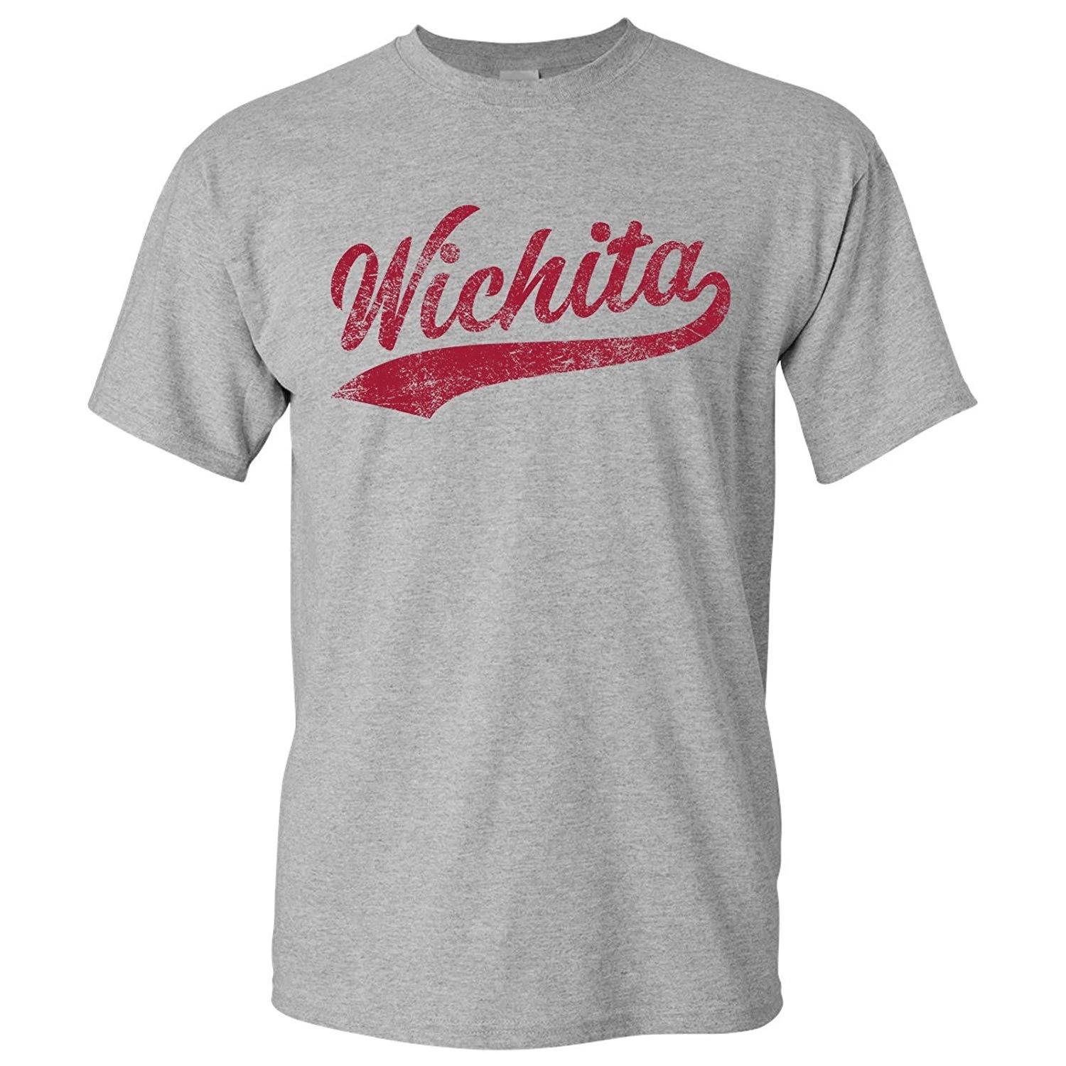 Wichita City Script - Sports Team Baseball Hometown T-Shirt - Sport Grey 2XL