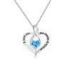 Starlight Stone Eternal Love Heart Necklace for Women