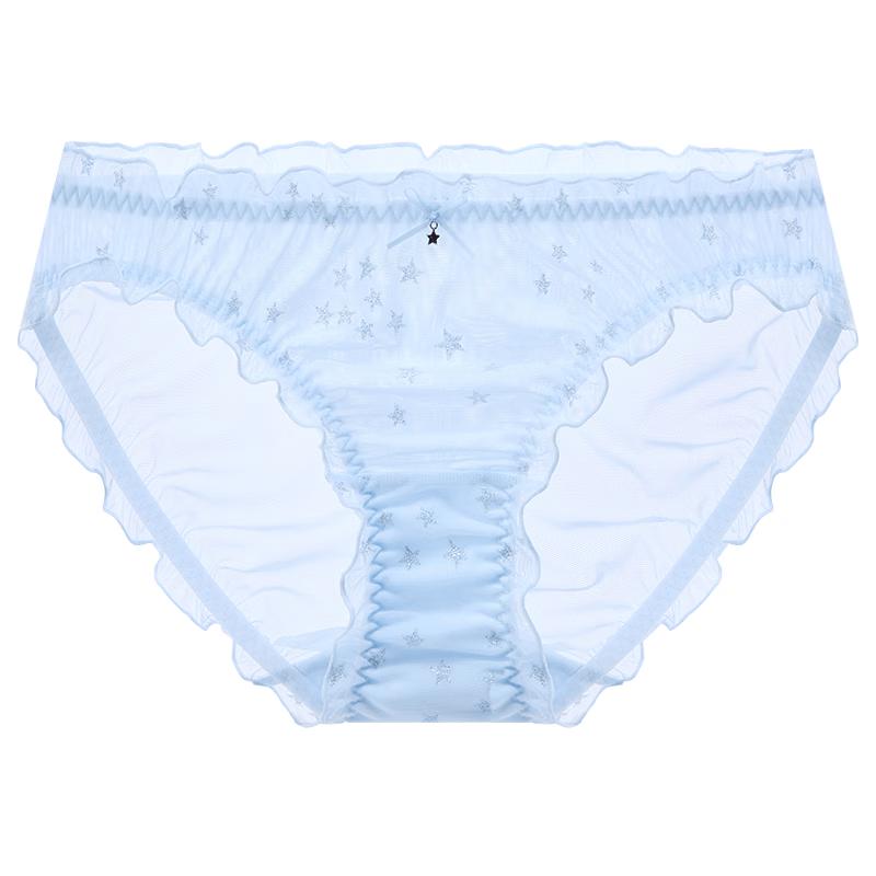 Mybody Women s Star Glitter Sheer Briefs L