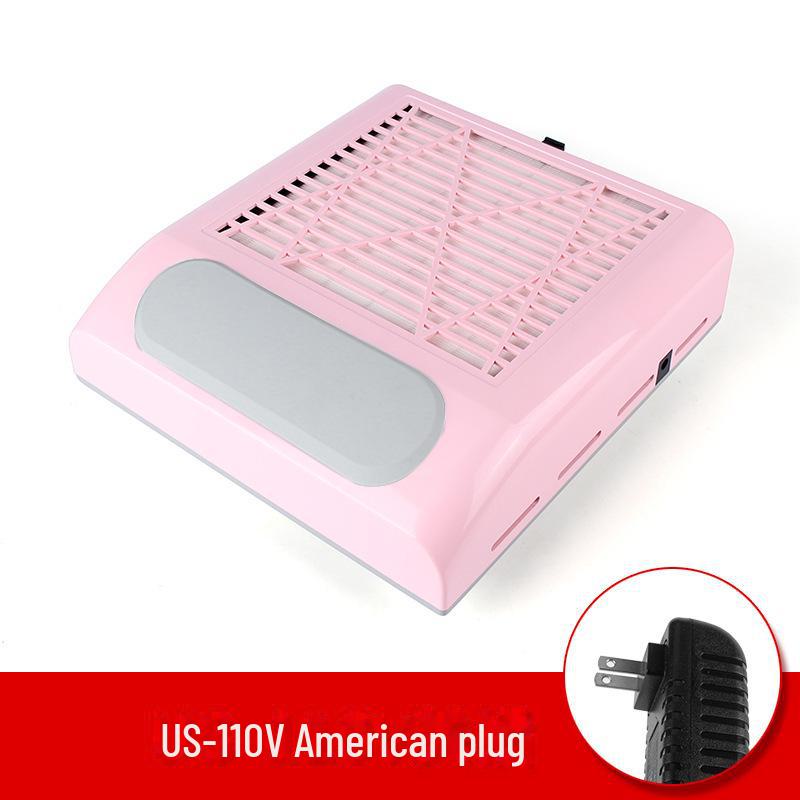 Adjustable Speed 80W Japanese Style Nail Vacuum Cleaner with Filter and Hand Pad