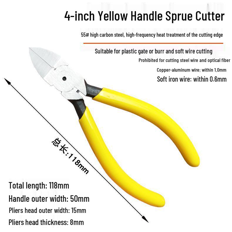 Industrial Pliers Set: 6" Cutting, 5" Diagonal, 8" Electrician's Pliers & Model Scissors